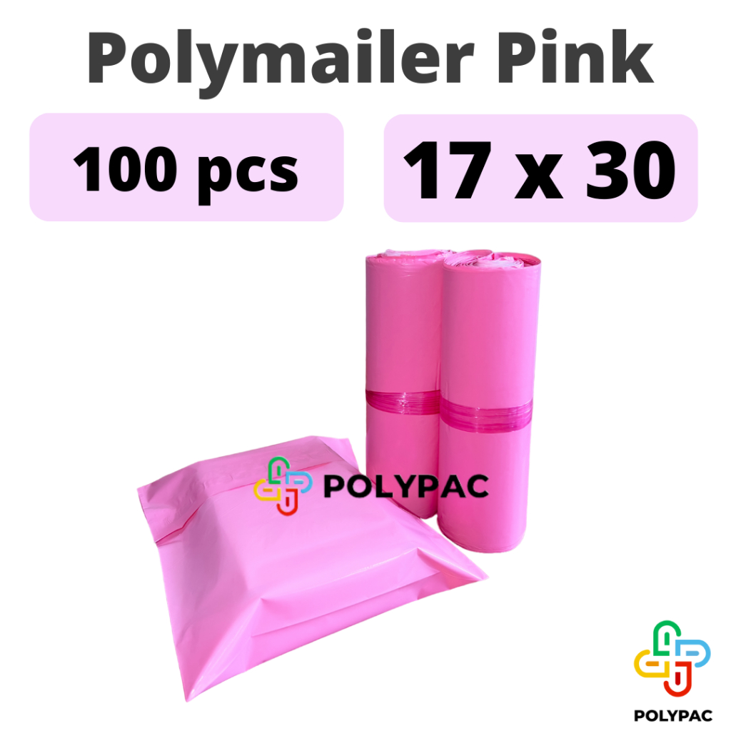 

Polymailer PINK [17x30] isi 100 pcs - Polymailer Lem Warna Baby Pink