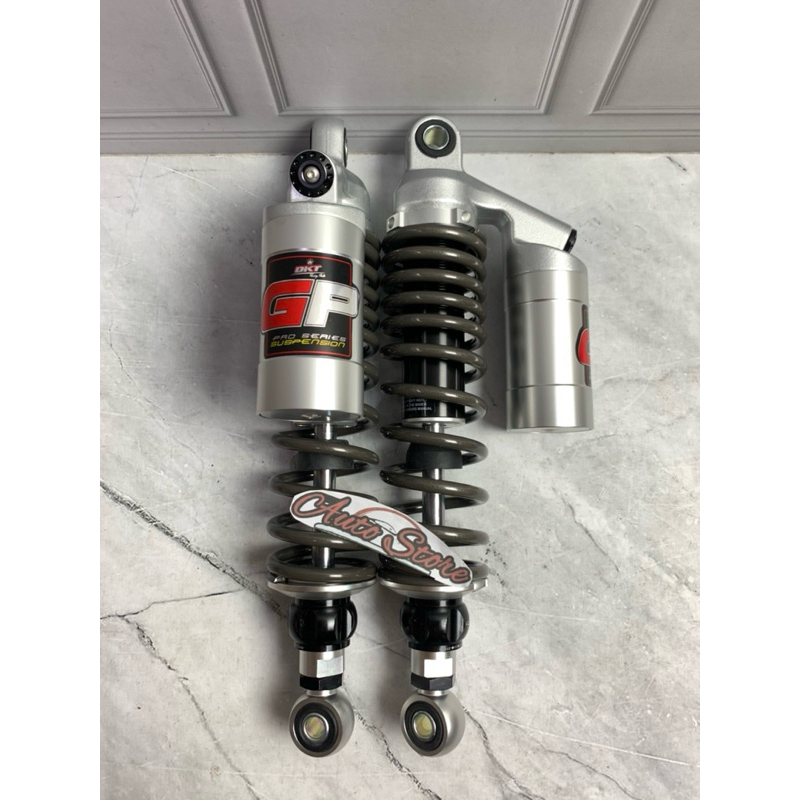 SHOCK TABUNG ATAS MEREK DKT  uk 280,320,340mm BUAT MOTOR BEBEK rxking jupiter vega supra kharisma ti