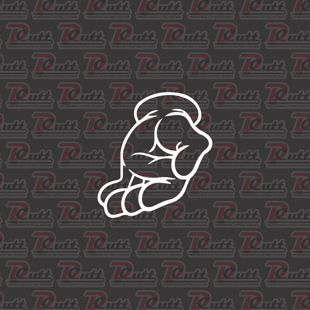 

Cutting Sticker "Tangan Terbuka" Ukuran 9X8