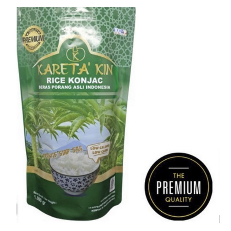 

Beras SHIRATAKI PORANG RICE KONJAC KATETAKIN KUALITAS PREMIUM 1 Kg .