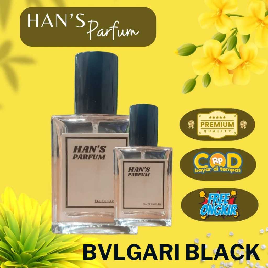 Parfum Cowok Wangi Awet Bvlgari Black - Hans Parfume