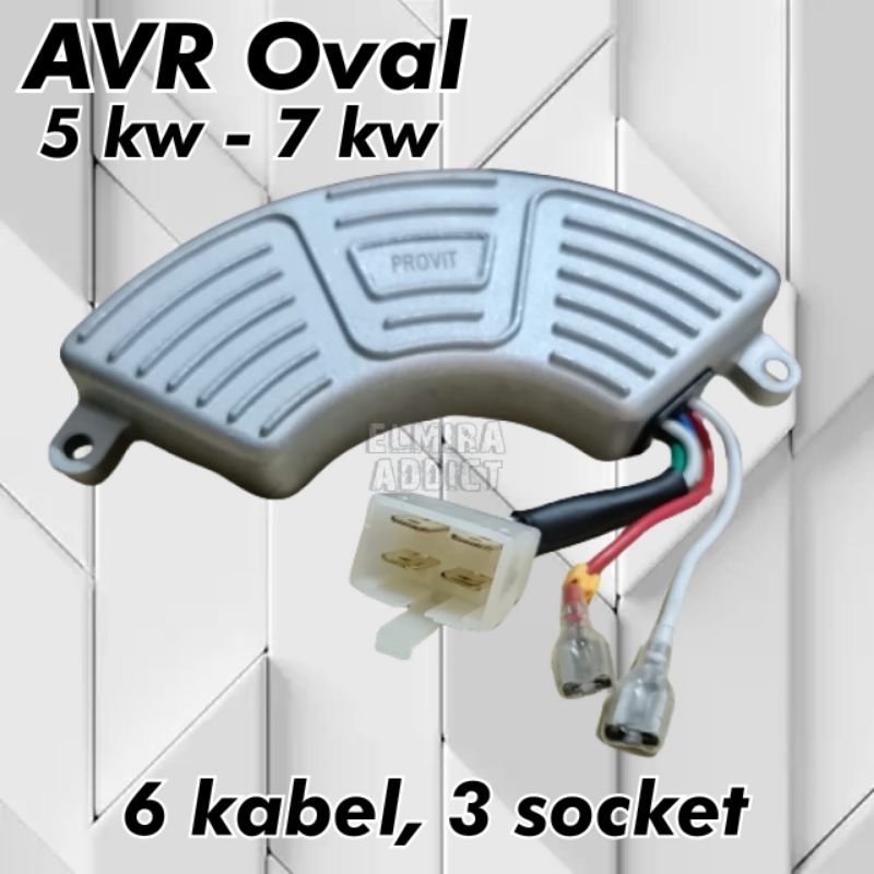 AVR GENSET ALUMUNIUM OVAL SABIT 5000WATT SAMPAI 8000WATT