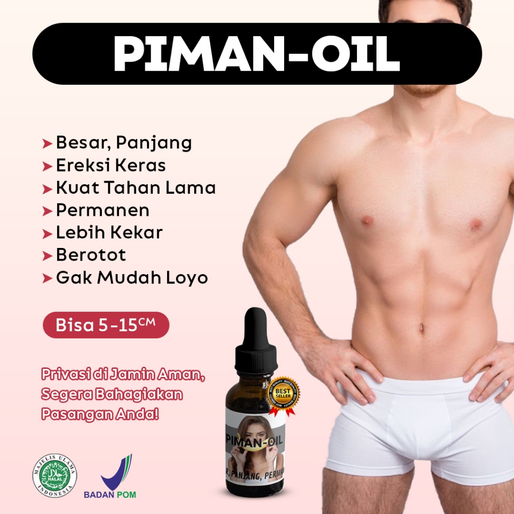 PIMAN OIL / serum pembesar pennis serum pemanjang kelamin pria original mr p kuat tahan lama