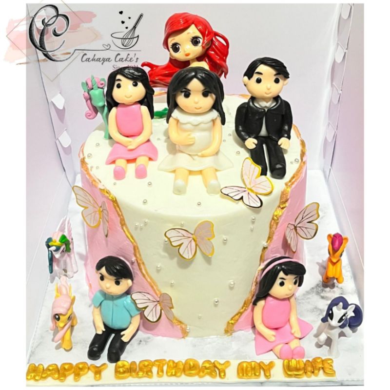 

Family Cake / Kue Ulang Tahun Keluarga / Kue Ultah Untuk Istri