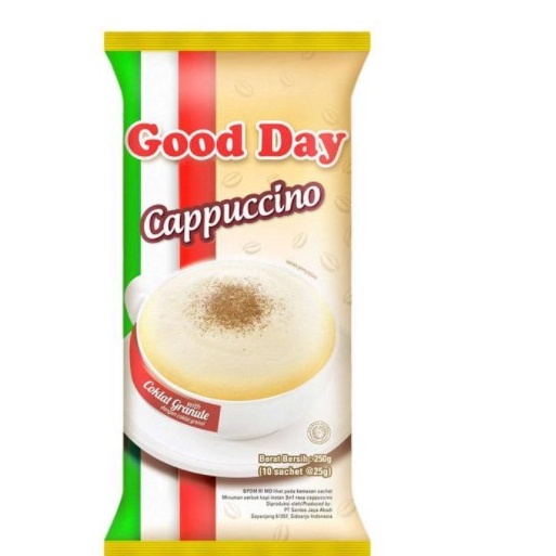 

TIPE ANZ659 GOOD DAY CAPUCCINO KOPI INSTANT RENCENG 10 SACHET