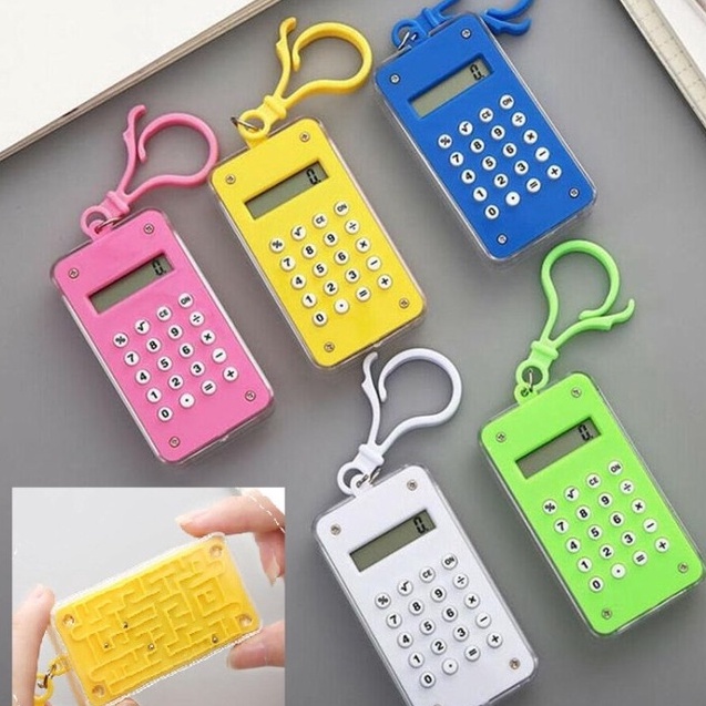 

Terlaris Gantungan Kunci Kalkulator Calculator Mini Slim Mainan Maze Keychain