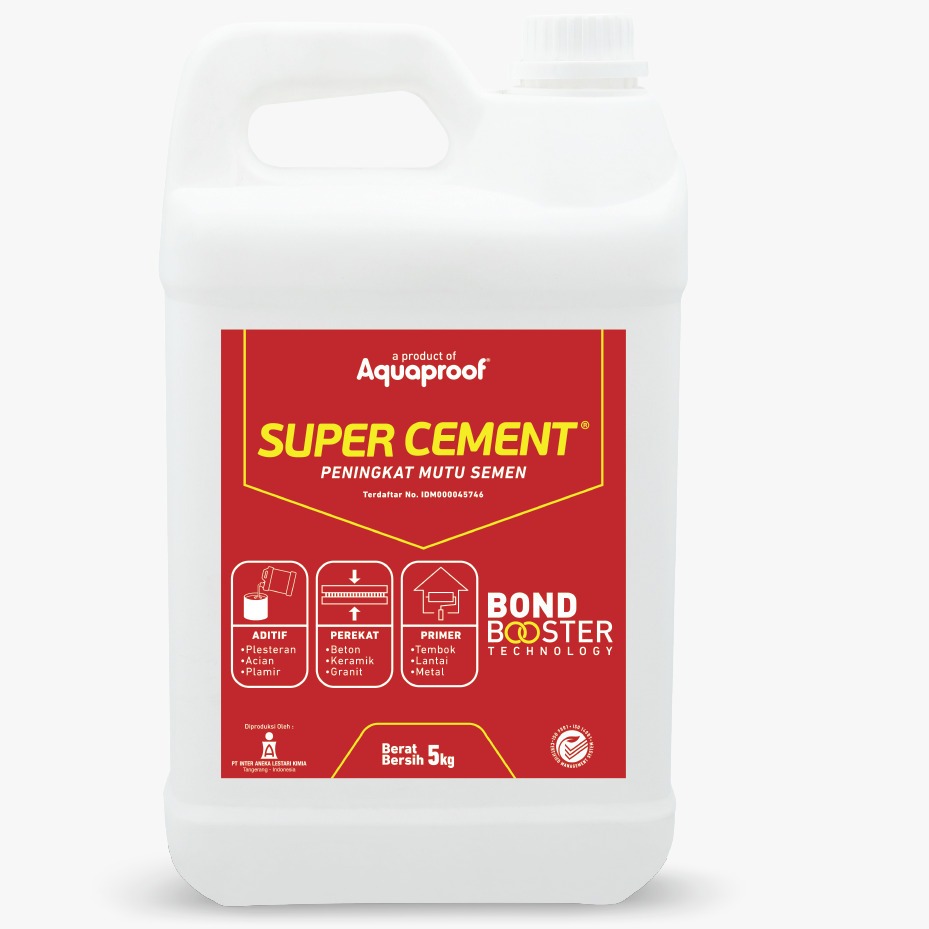 Super Cement 5 Kg Aquaproof Peningkat Mutu Semen Beton Tembok Aci