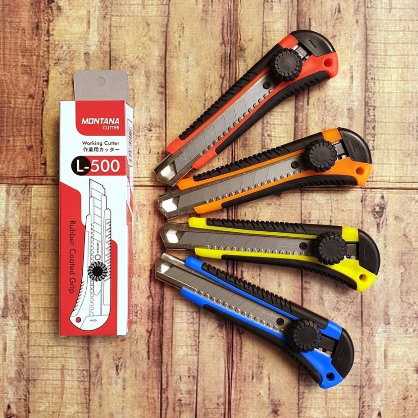 

Grosir Cutter L500 Montana, pegangan karet.