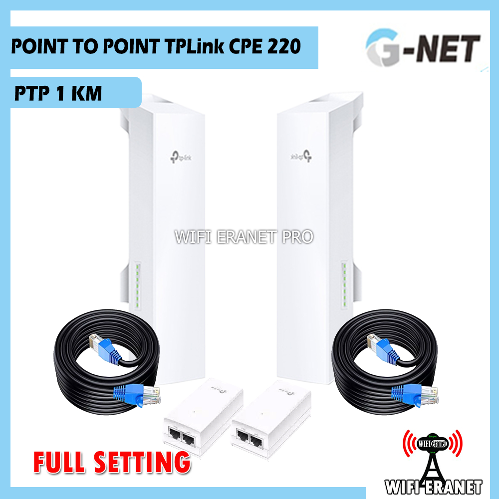 Paket Point to Point TP Link CPE 220 full setting