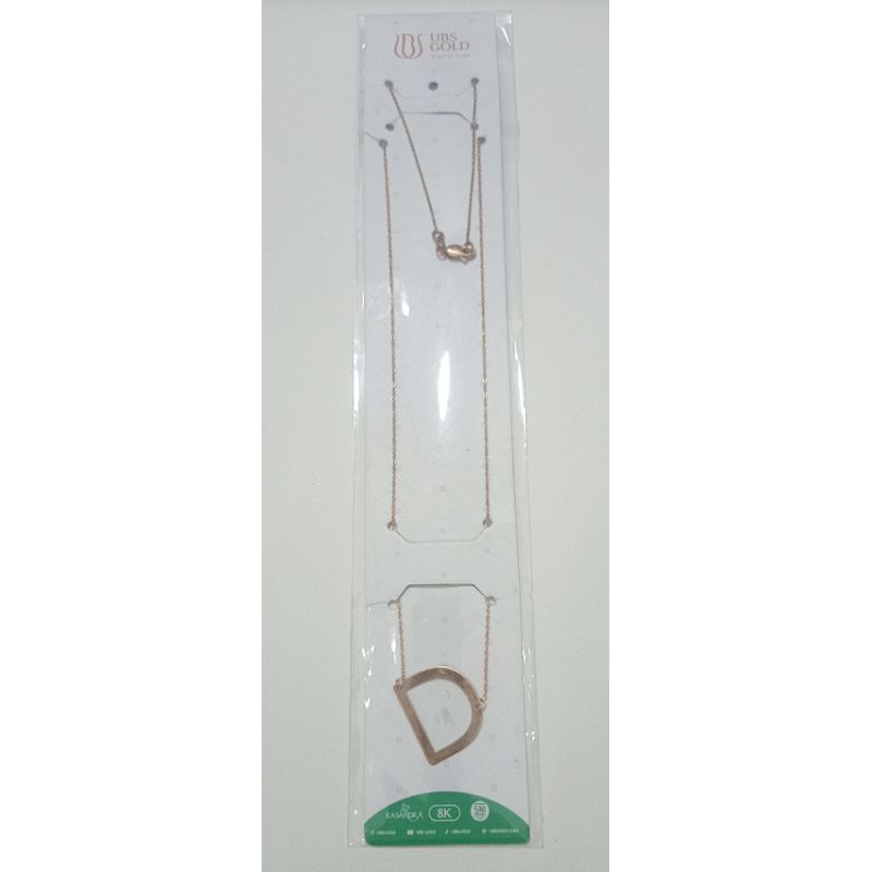 KALUNG FANCY LIONTIN HURUF D (1.850 gr) 8k