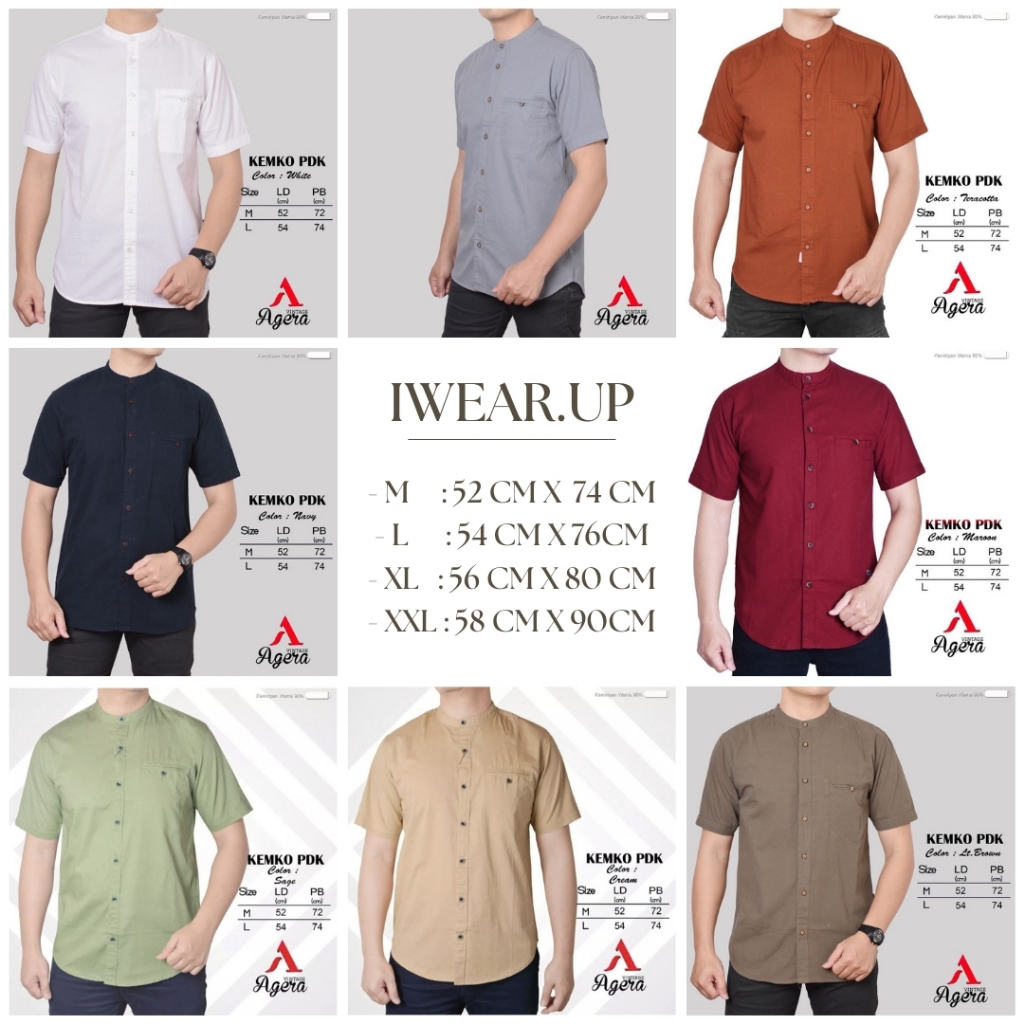 KEMKO SAJUAK-AGERA VINTAGE KEMEJA KOKO PENDEK