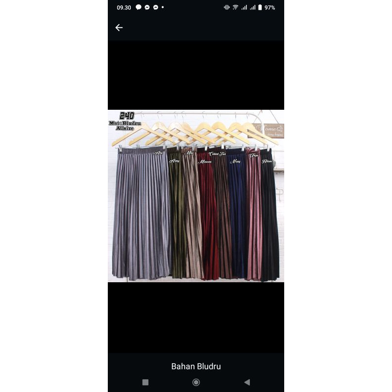 Rok Bludru import, Rok bludru premium Rok plisket Bludru