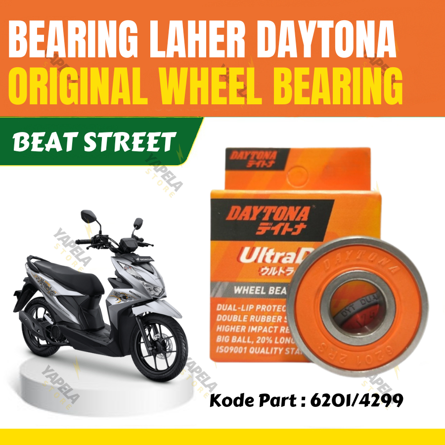 Bearing Laher Beat Street Original Daytona Racing Lahar 6201-2RS