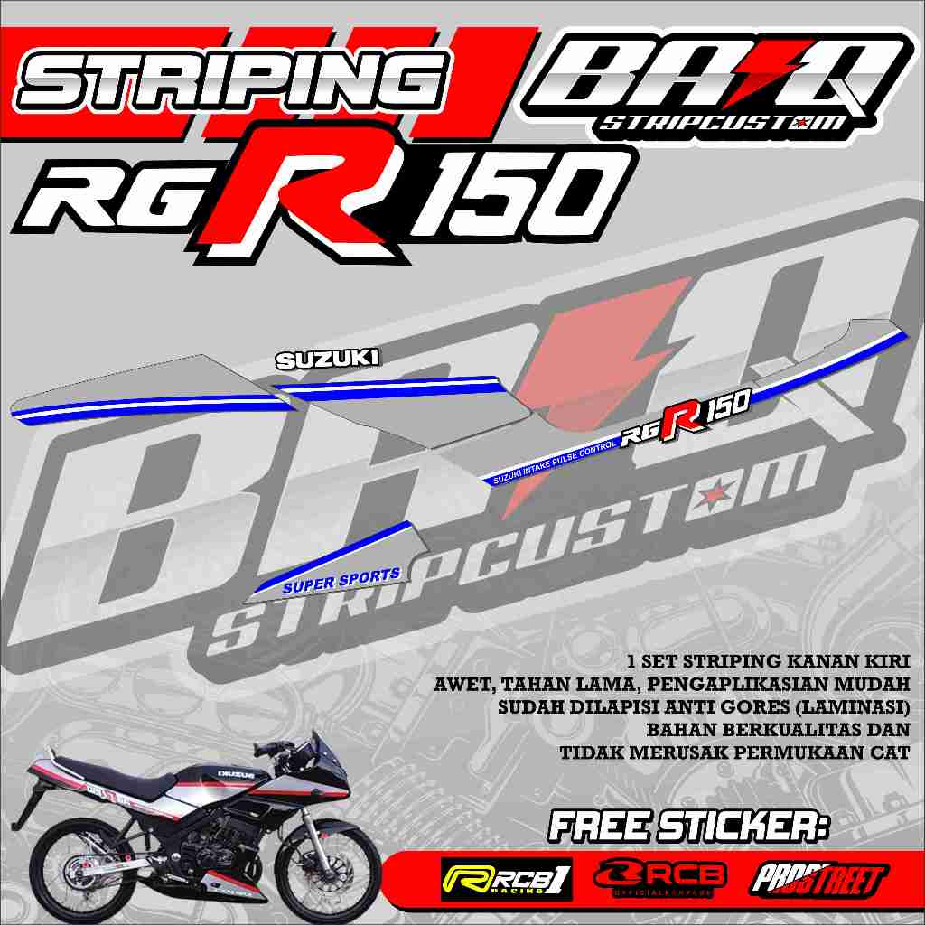 STICKER STRIPING RGR 150 - STRIPING RGR 150 PREMIUM ABSTRAK 01