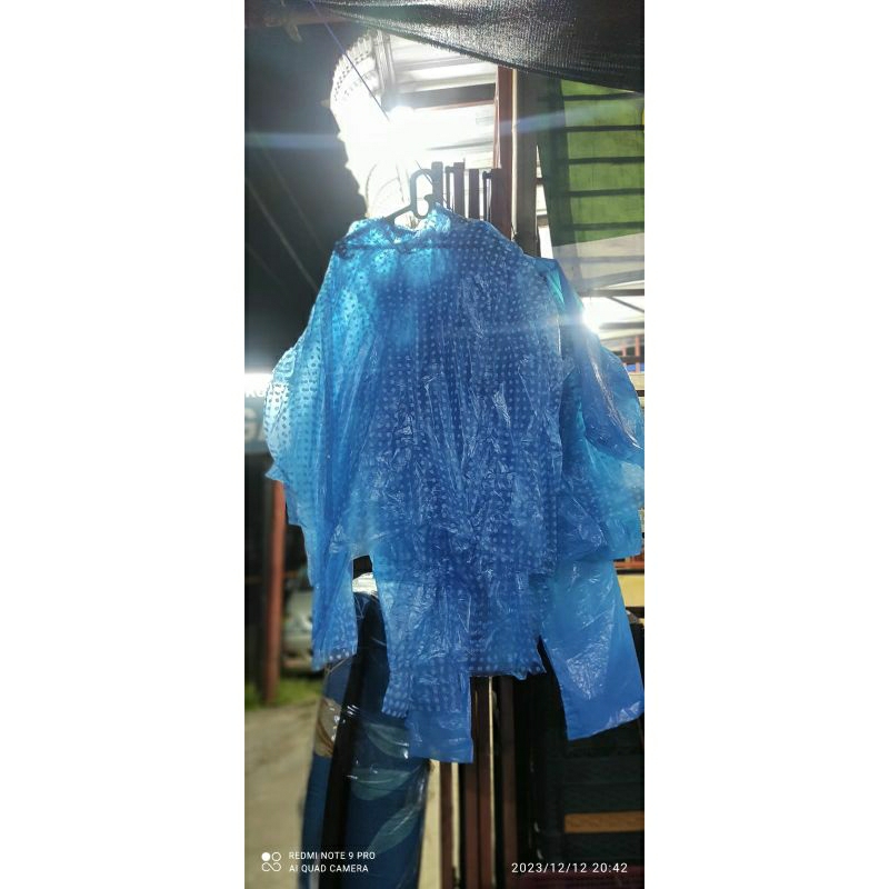 Mantel Baju /Mantel Plastik motif polkadot/Mantel hujan