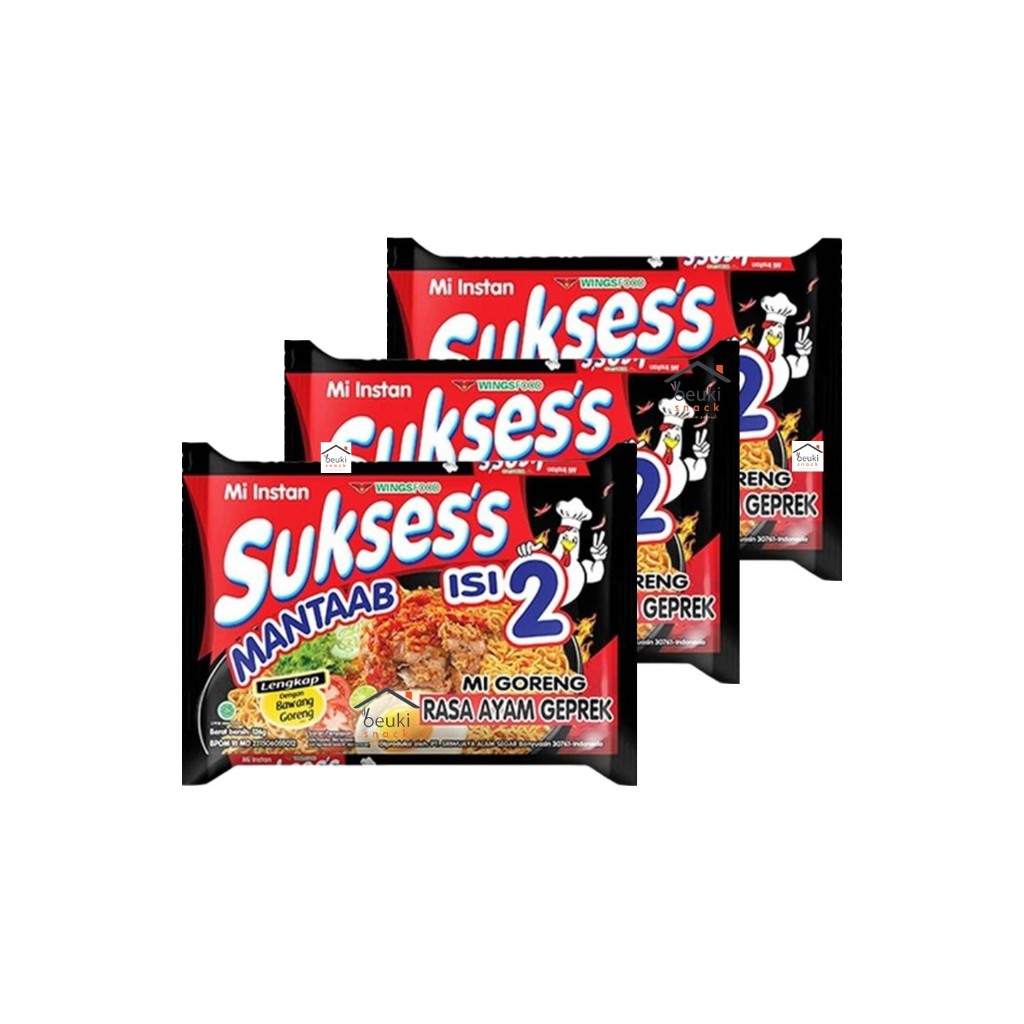 

3PCS Sukses Ayam Geprek Mie Goreng Instan Isi 2