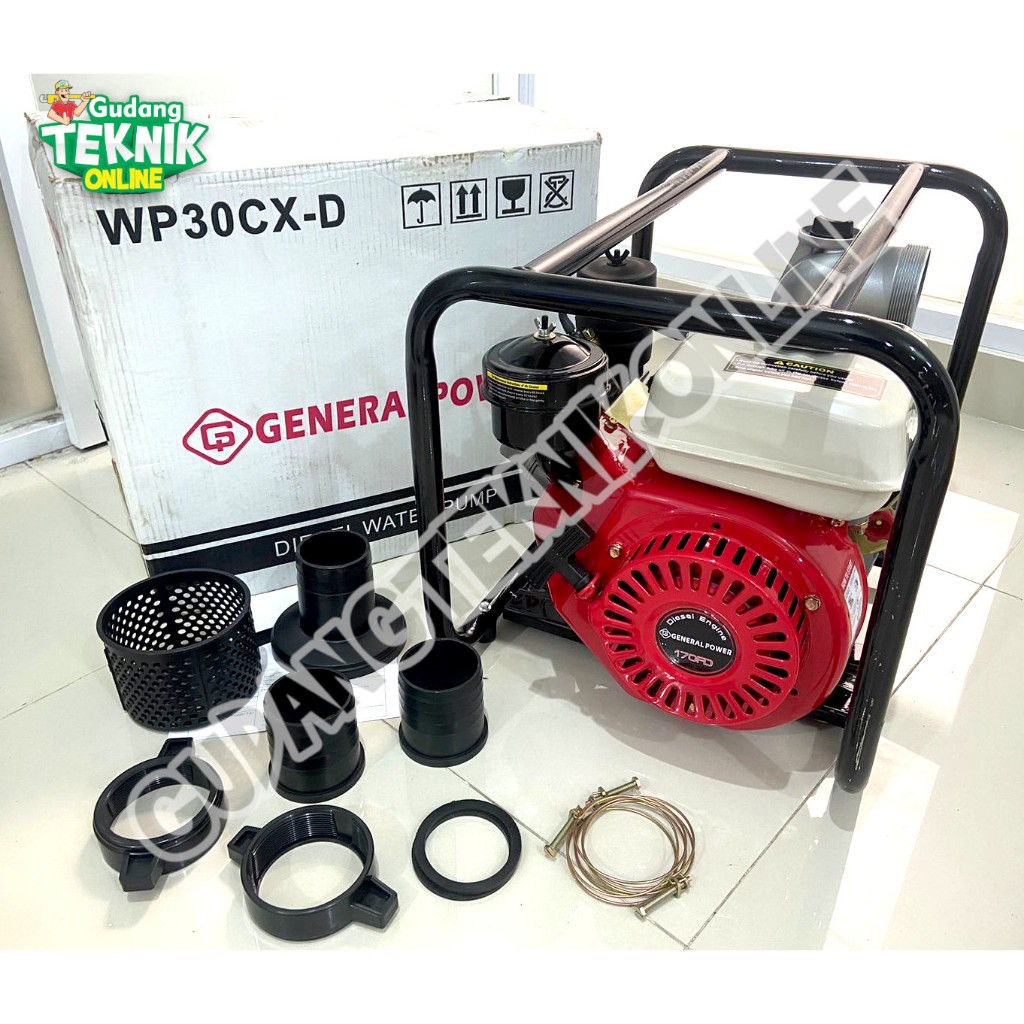 DIESEL Water Pump 3" WP30CX-D GENERAL SOLAR WP30CX-D / Mesin Waterpump Alkon Pompa Air Irigasi Sawah