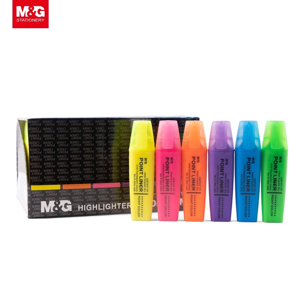 

M&G HIGHLIGHTER CHISEL TIP AHM21571 6 COLORS MIX
