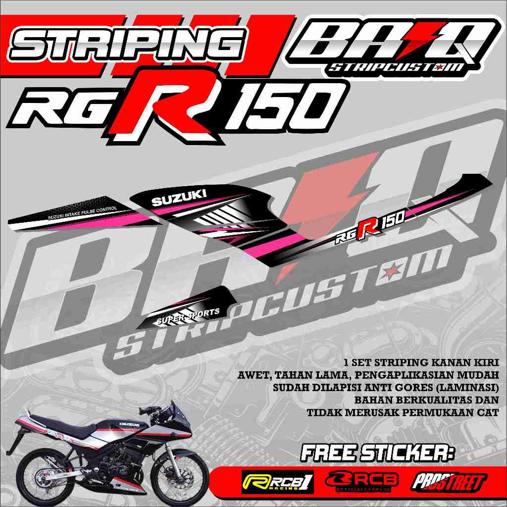 STICKER STRIPING RGR 150 - STRIPING RGR 150 PREMIUM ABSTRAK 06