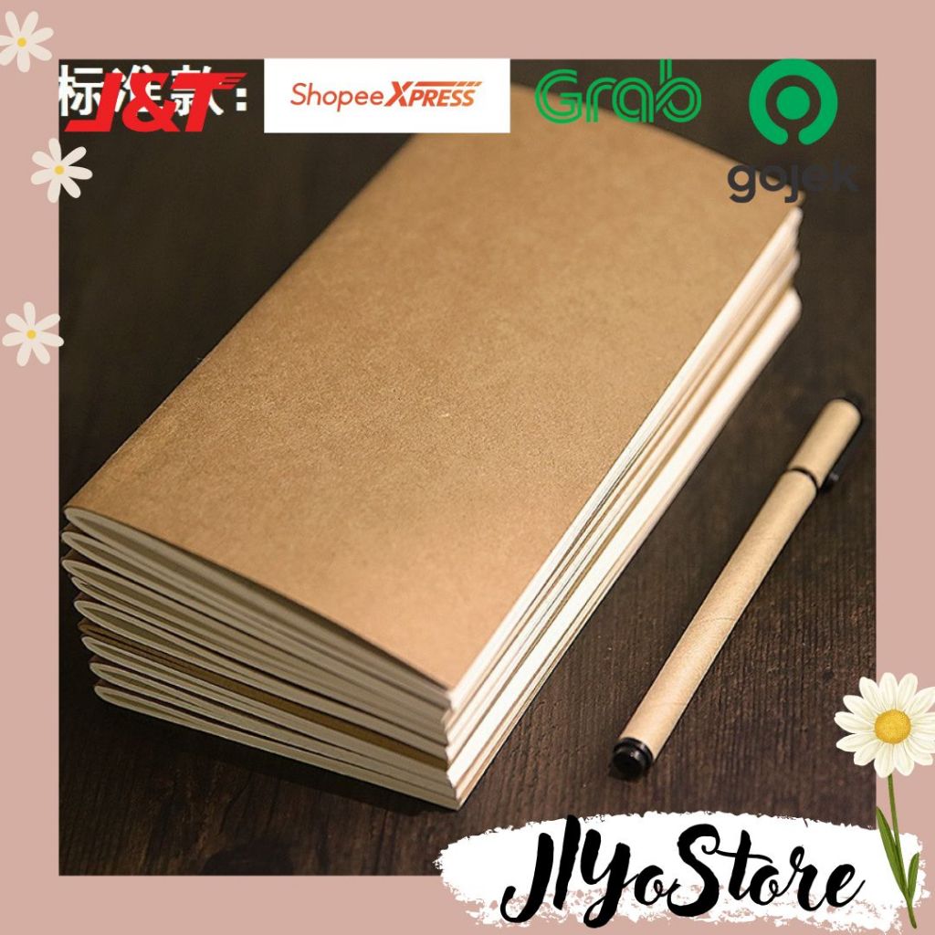 

Notebook Notepad Buku Scrapbook Polos ATK Stationery Planner Bujo Journaling Aesthetic