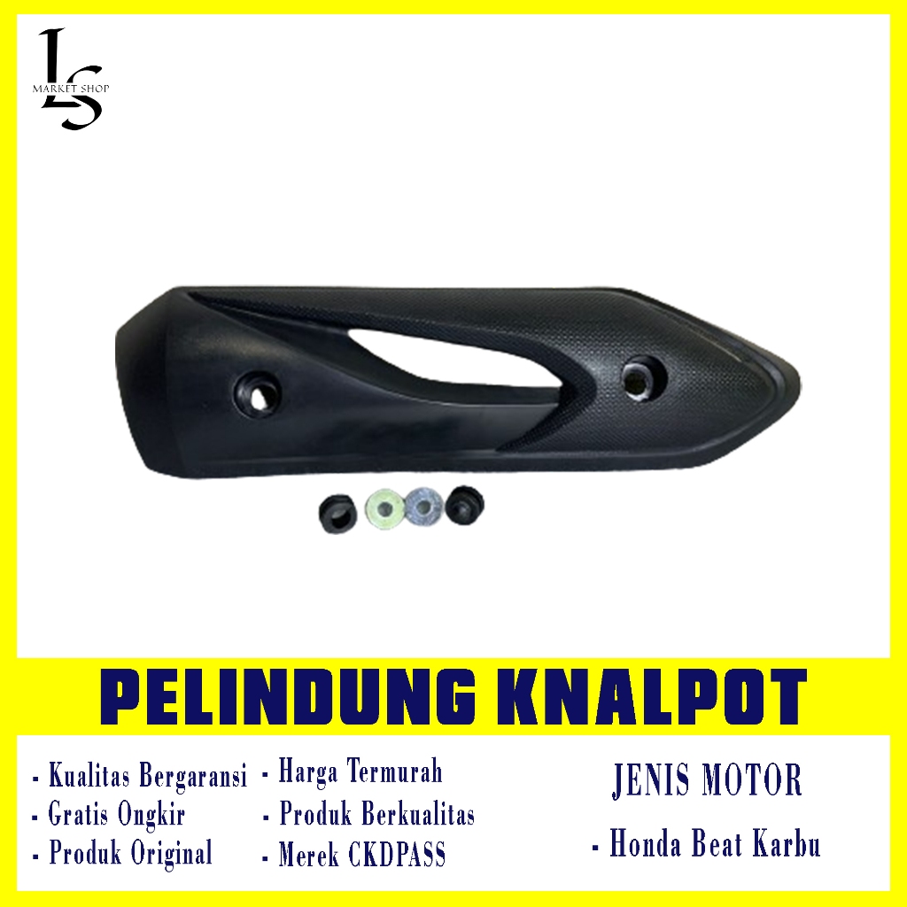 LSMARKETSHOP - Cover Knalpot Beat Karbu Pengaman Knalpot Beat Karbu / Lama Tutup Kenalpot Beat Karbu