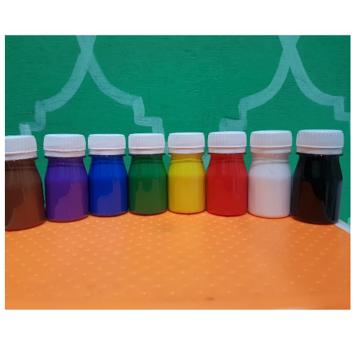 

(8 Botol) Paket Cat Acrylic Lukis Kaligrafi Dekorasi