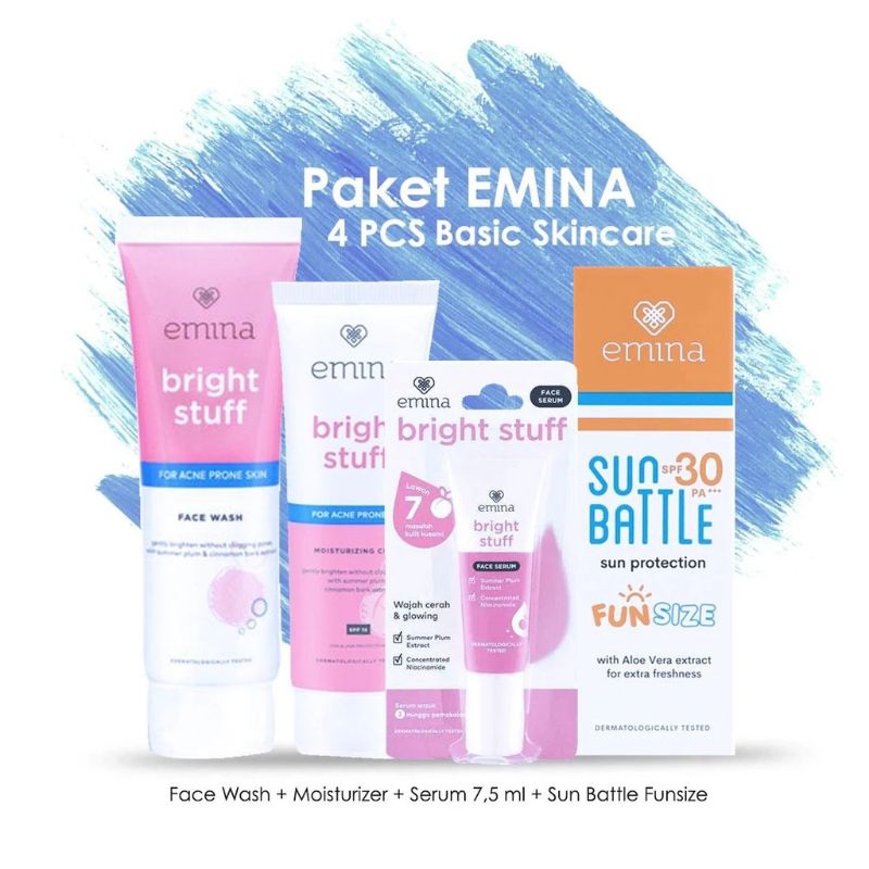 Emina Paket Bright Stuff Acne Prone 4s
