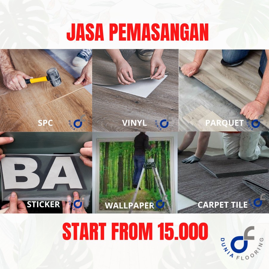 JASA PEMASANGAN VINYL - SPC - PARQUET - WALLPAPER - CARPET TILE