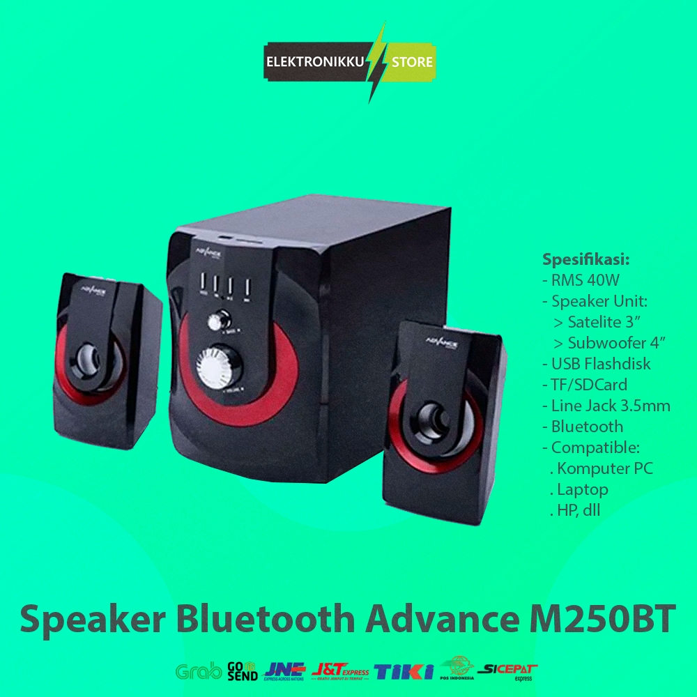 Speaker Advance M250BT Bluetooth Speaker Komputer PC Laptop HP TV
