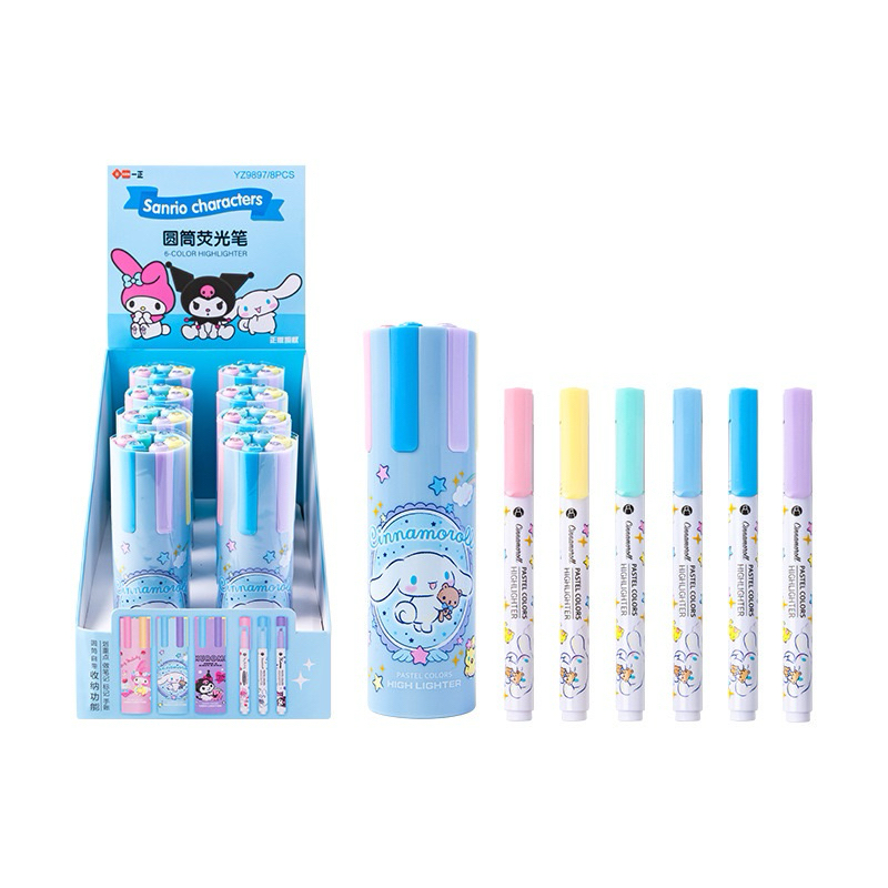 

DELUNASHOP DL579S IIGEN PREMIUM 1 SET6 PCS STABILO WARNA WARNI / STABILO 6 SAMPAI 12 WARNA SPIDOL MOTIF SANRIO CINNAMONROLL KUROMI MELODY