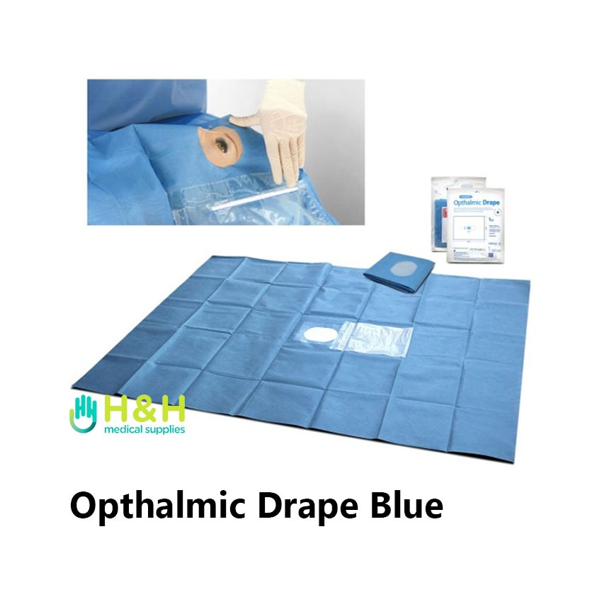 Opthalmic Drape / Drape mata / Kain Operasi / Duk Bolong / Duk Steril