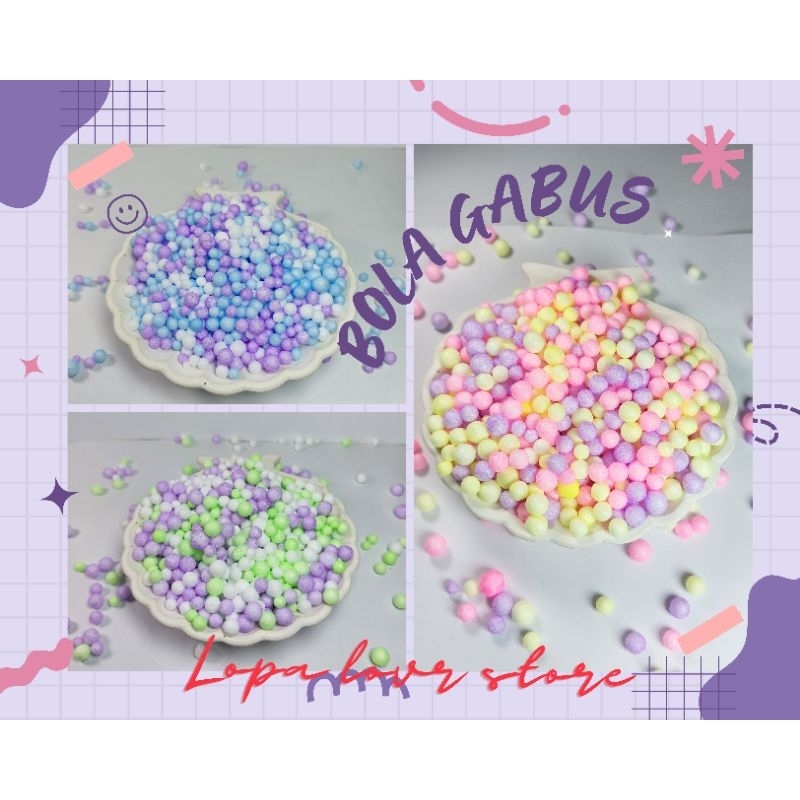 

Butiran gabus styrofoam - Styrofoam bulat - Bola gabus