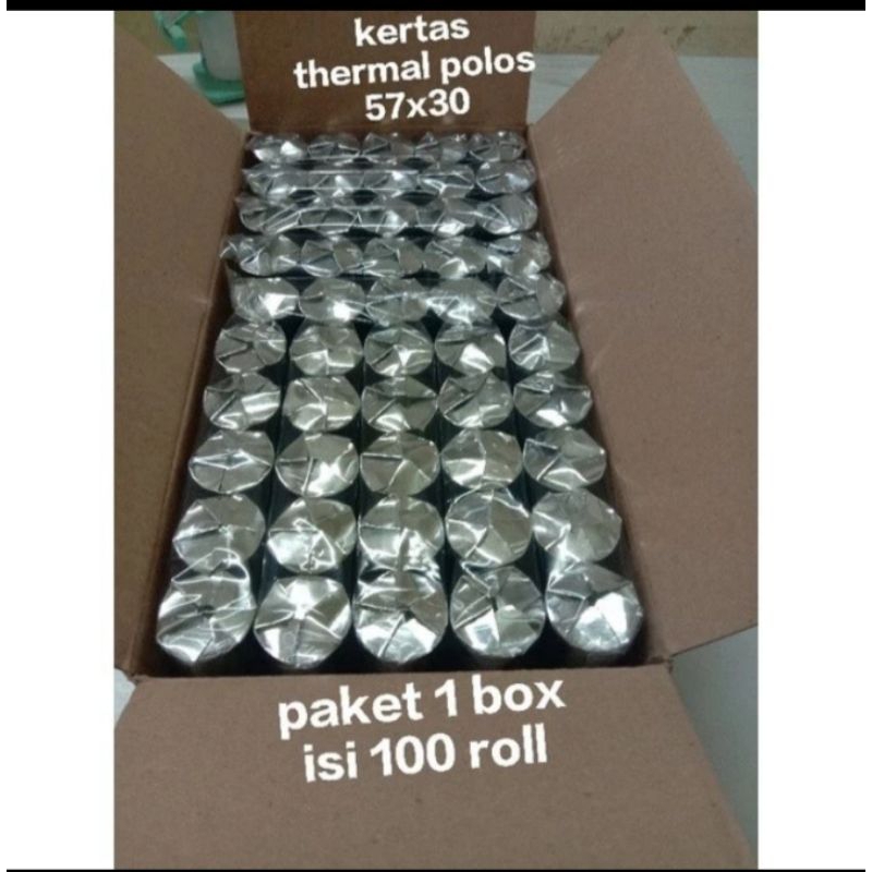 

kertas thermal 58x31mm paket 100 Roll ( 1 Dust )