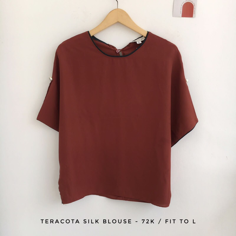 TERACOTA SILK BLOUSE