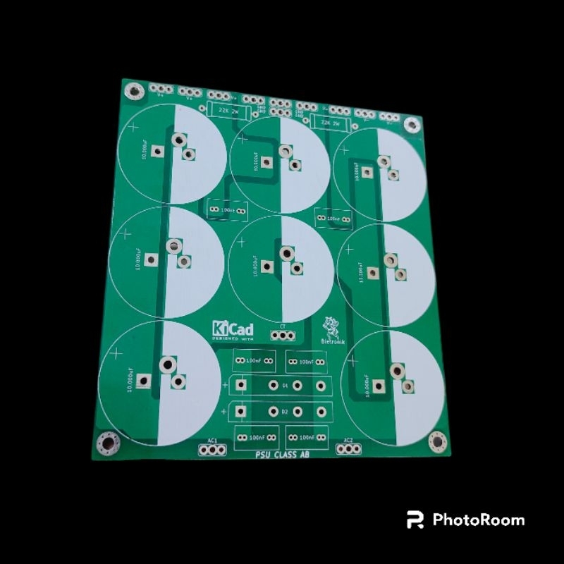 PCB PSU 8 ELCO CLASS AB DOUBLE LAYER