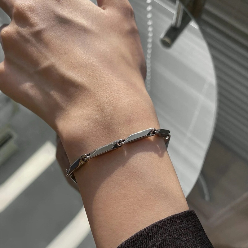 Akira Bracelte - Gelang Pria Rantai Padi Titanium