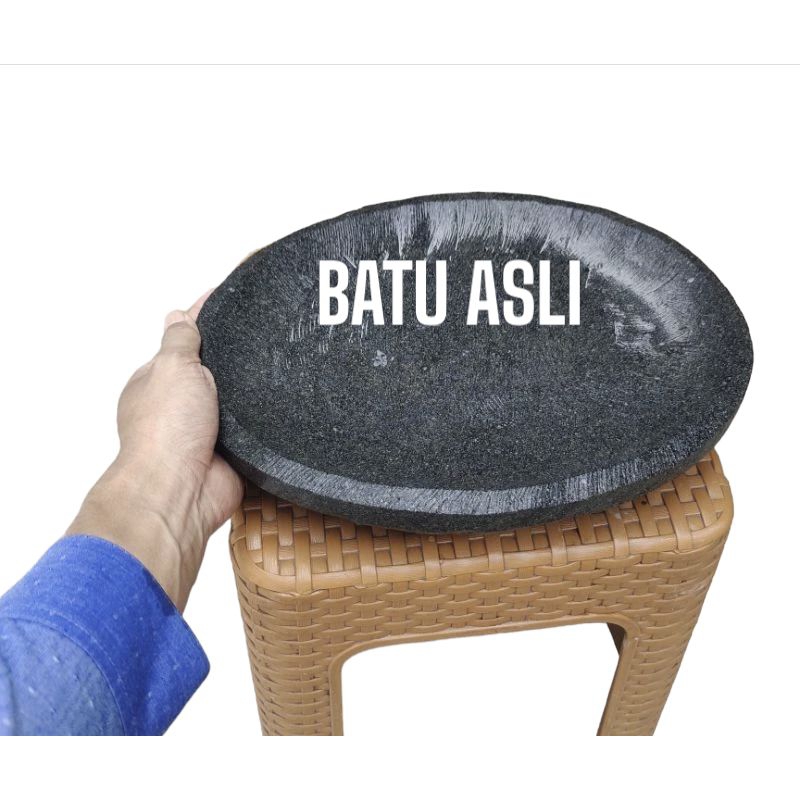COBEK FAHAT OVAL BATU ASLI ALAM GARANSI