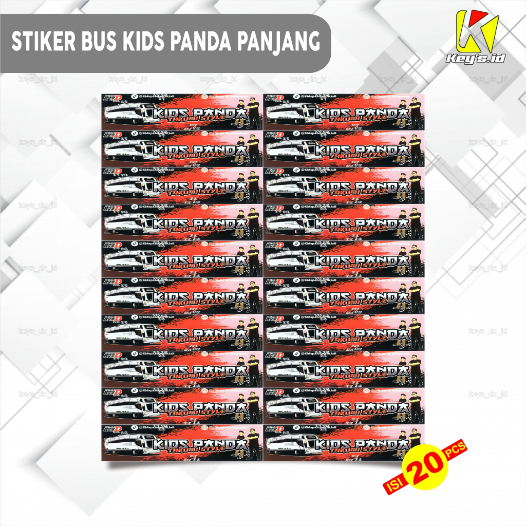 Stiker Bus Kids Panda, Stiker Bus Basuri Panjang, Stiker Bus telolet, Stiker Bus Mania, Stiker Bis, Stiker Bus Viral, Tempelan Bus