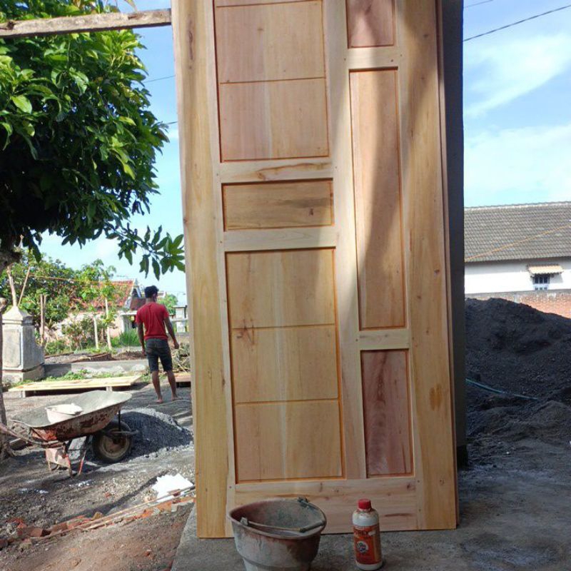Pintu dan kusen mahoni+ anti rayap( Redi stoc)