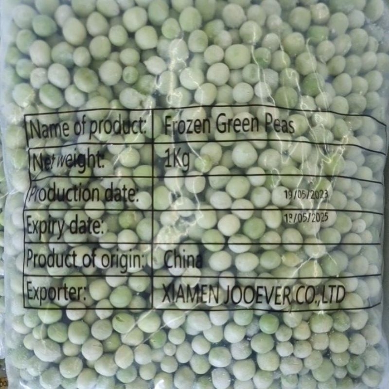 

Kacang polong frozen 1kg