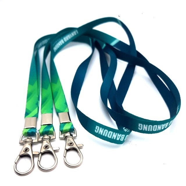 

lanyard print desain costem lebar 1cm tali id card printing sublim 2 sisi kalung custom desain print