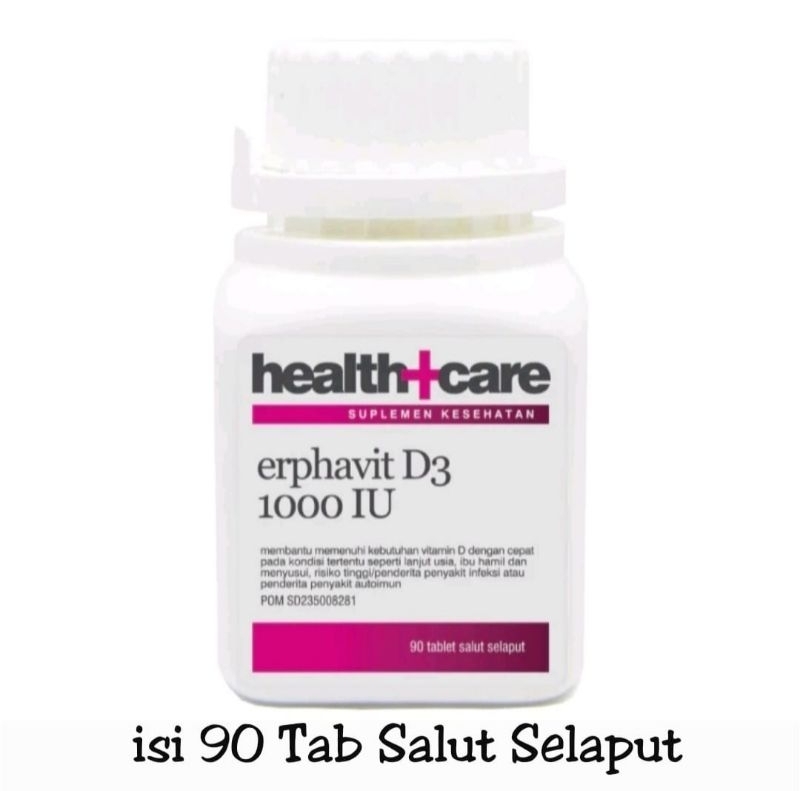 Health+Care Erphavit D3 1000IU isi 90 Tab Salut Selaput