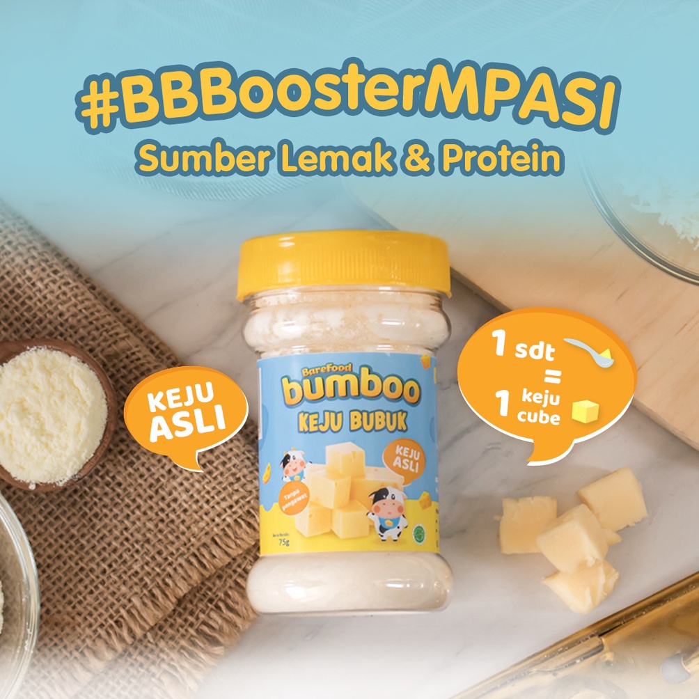 

[♚F48>] BUMBOO Keju Bubuk Asli - Keju MPASI Anak - Sumber Lemak & Protein - Keju Cheddar Australia - Tanpa Pengawet - No MSG - Bahan Alami Flash Buy