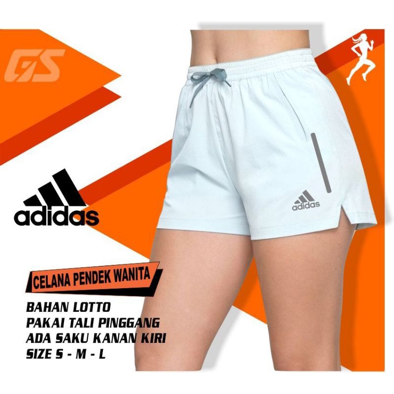 Celana olahraga cewek - celana futsal wanita - celana belah samping putih