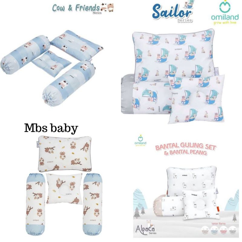 OMILAND Bantal Guling Set Bayi