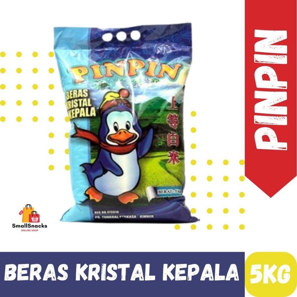 

BERAS PINPIN KRISTAL KEPALA KEMASAN 5KG TERMURAH