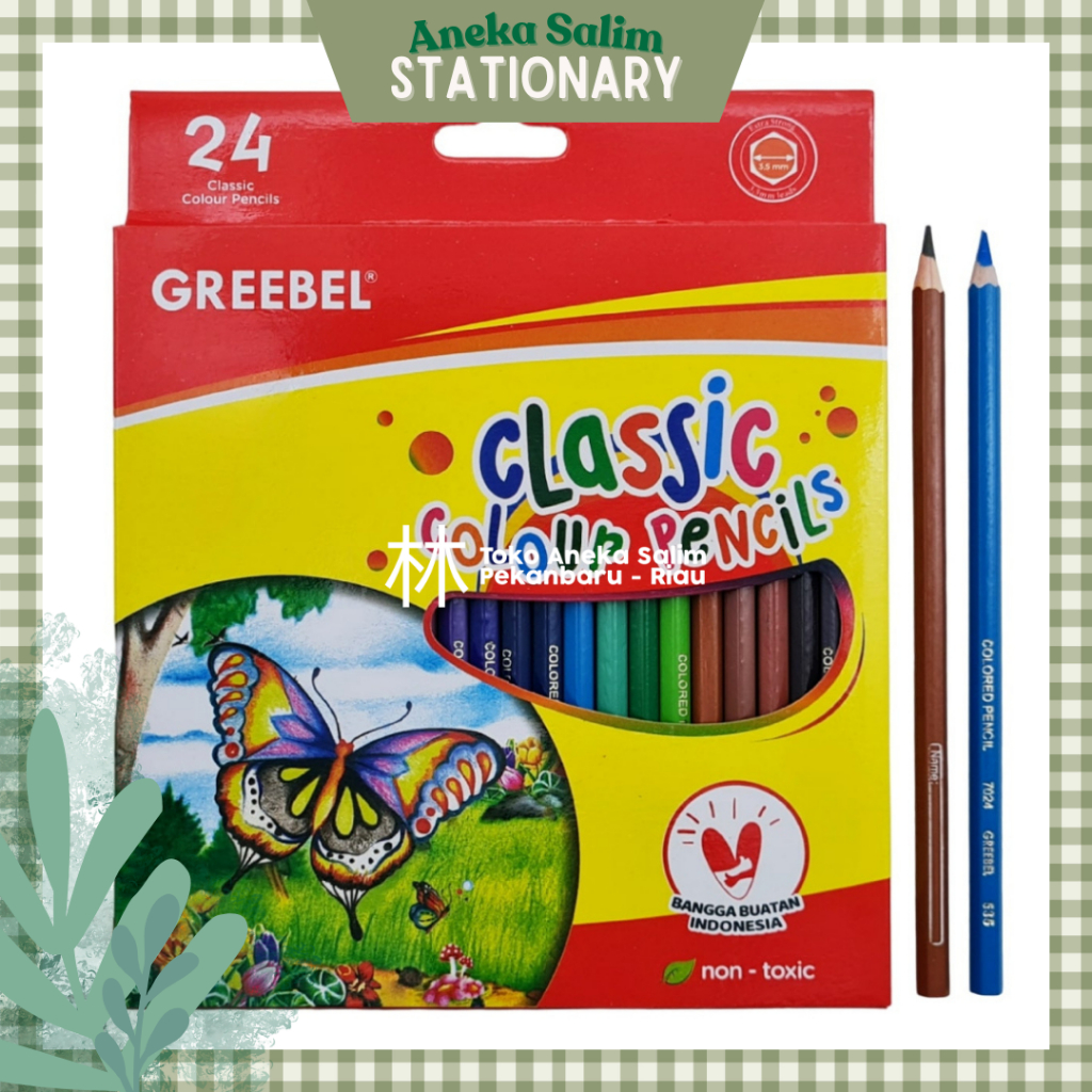 

Anekasalim - Pensil Warna Greebel 24 Warna Panjang 7024