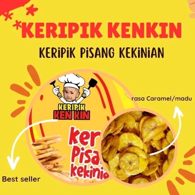 

keripik pisang kenkin madu dengan rasa manis madu dan tetap renyah pisang kepok asli.