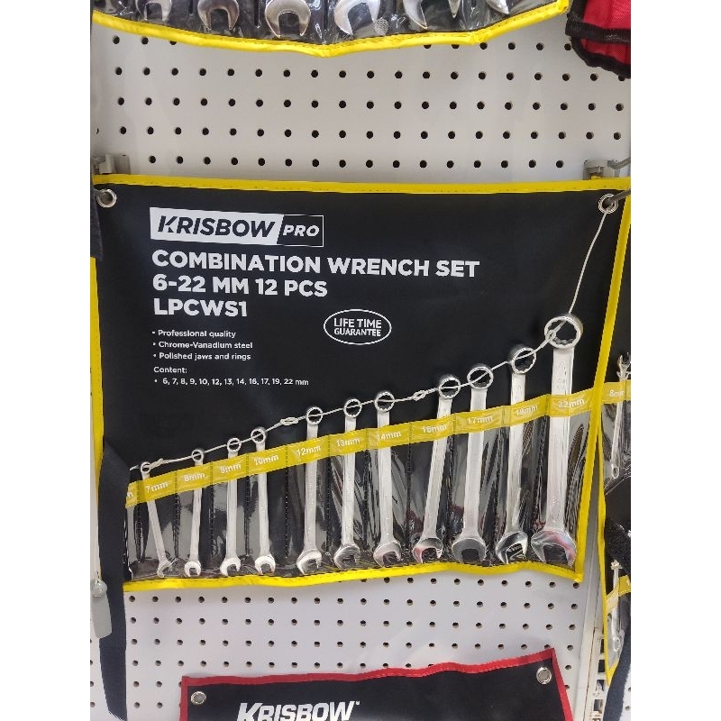 Krisbow set kunci kombinasi ring pas 6-22mm 12pcs/combination wrench