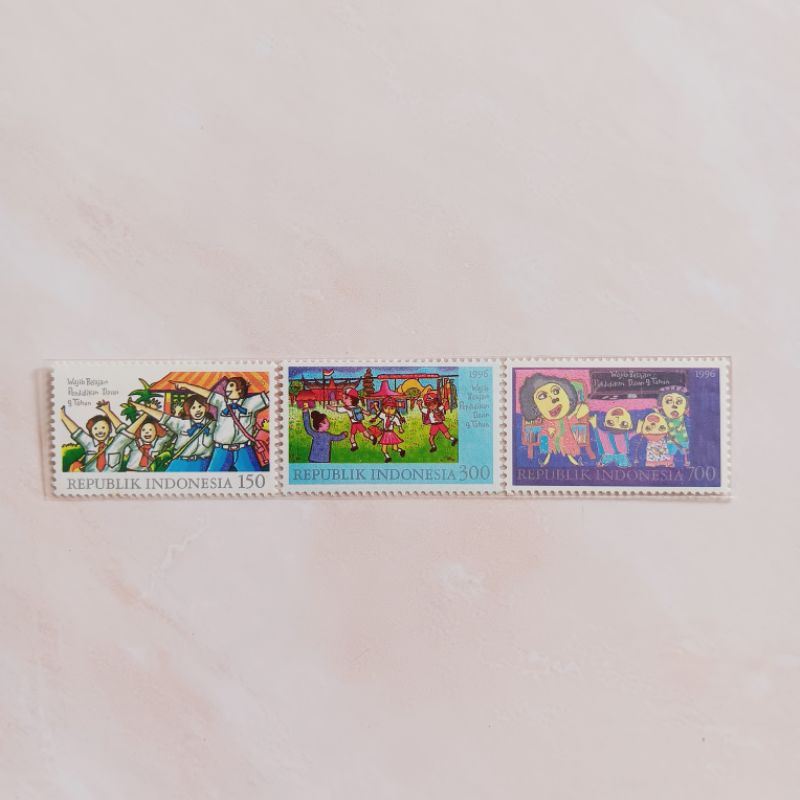 

(AB) Perangko Indonesia 1996 Wajib Belajar Pendidikan Dasar 9 Tahun Set Lengkap 3pcs Mint